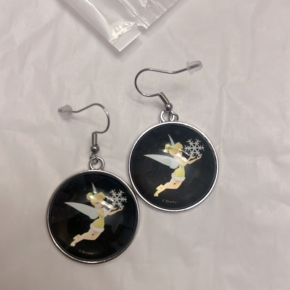Tinker Bell Black Earrings
